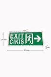  Helios Opto 3w Çıkış-Exit Led Armatür - 2 Adet (Sağ-Sol) HS 4600 