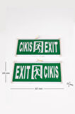 Helios Opto 3w Çıkış-Exit Led Armatür 2 Adet (Exit) HS 4602