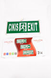 Helios Opto 3w Çıkış-Exit Led Armatür 2 Adet (Exit) HS 4602