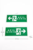 Helios Opto 3w Çıkış-Exit Led Armatür - 2 Adet (Acil Çıkış Sağ-Sol) HS 4605