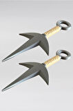 2 Adet Klasik Ninja Hareketli Minato Kunai Anime Figür Naruto Rulmanlı 17 cm