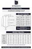 Kahverengi Hasır Desenli Oversize Erkek Gömlek