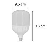 Chn 10'lu Paket 30w Büyük Boy 6500K Beyaz Işık E27 Led Tasarruflu Ampül