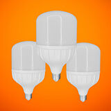 Chn 3'lü Paket 40w Büyük Boy 6500K Beyaz Işık E27 Led Tasarruflu Ampül