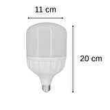 Chn 7'li Paket 40w Büyük Boy 6500K Beyaz Işık E27 Led Tasarruflu Ampül