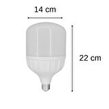 Chn 7'li Paket 60w Büyük Boy 6500K Beyaz Işık E27 Led Tasarruflu Ampül