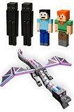 Minecraft End Seti Enderman Steve Alex ve Ender Dragon