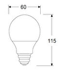 3 Adet Gecem 11W Led Ampul E27 Duy 6500K - Beyaz Işık
