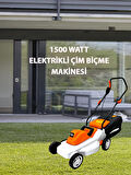 Rowermax Kawashima 1500 Watt Elektrikli Çim Biçme Ot Biçme Makinesi