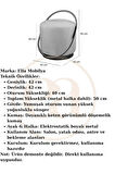  Loop Serisi Puf, Metal Halkalı Puf, Makyaj Oturağı ,Puf Bench Montajsız Oturak Gold Metal Ayaklı