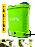 Germany Style Flebig Turbo Karıştırıcılı 16 Lt Şarjlı Sırt Tipi İlaç Pompası Akülü İlaçlama Makinesi
