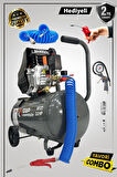 Germany Style GAP 2 Hp Profesyonel Hızlı Motor 50 Lt Hava Kompresörü Setli