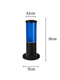 Huzur Elektrik Bollard Mavi Set Üstü Direk 30cm Aydınlatma Armatürü 13403