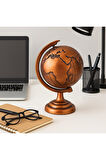 Ofisinize Masaüstü Dekorasyonu 3’lü Masa Üstü Manyetik Kum Saati Metal Dünya Küresi At Figürlü Saat 