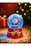 Yeni Yılın En Güzel Hediyesi Dekoratif 2026 Yılbaşı Noel Baba Figürlü Led Işıklı 9 cm Kar Küresi