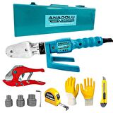Anadolustrong Ans1026 Pprc Boru Kaynak Mini Makine Seti (3Metre,Eldiven Ve Falçata  Hediye)