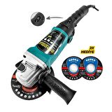 Dm803 Devir Ayarlı Spral Taşlama Makinesi Avuç İçi Taşlama 115 Mm 2 Adet Disk Hediye