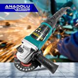 Dm803 Devir Ayarlı Spral Taşlama Makinesi Avuç İçi Taşlama 115 Mm 2 Adet Disk Hediye