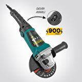 Dm803 Devir Ayarlı Spral Taşlama Makinesi Avuç İçi Taşlama 115 Mm 2 Adet Disk Hediye