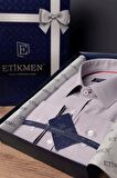 Açık Vişne Slimfit Erkek Gömlek