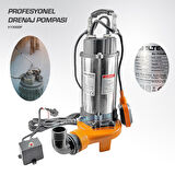 IBELTECH V1300DF 2 inç 1.5 Hp Bıçaklı Foseptik Dalgıç Pompa Kirli Su Dalgıç Pompa 1300w Parçalayıcı