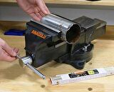 Anadolu Strong Büyük Boy 150mm 6" 360" Dönerli Taban Dövme Çelik Sabit Tezgah Masa Mengenesi