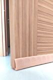  1 Adet Bej Geçmeli Kapı Altı Isı Yalıtım Soğuk Hava Kesici Böcek ve Toz Önleyici İz