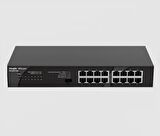 Ruijie Reyee RG-RG-ES116G 16 Port 10/100/1000 Gigabit Ethernet Tak Çalıştır Switch Metal Kasa