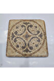 Dekoratif Figürlü Doğal Taş Banyo Gider Kapağı Süsü Tekli 10x10 Cm Model 51