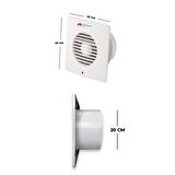 Mutlusan Banyo ve Tuvalet Aspiratörü 200 mm
