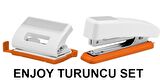 Enjoy- Tel Zımba No:10 VE Delgeç Set  - TURUNCU