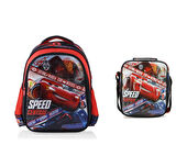 Cars Ilkokul Çantası Loft Speed Central ve Beslenme Çantası