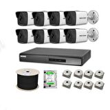 Hikvision 500 GB 4 Megapiksel HD 1920x1080 IP Kamera Güvenlik Kamerası Seti 8'li