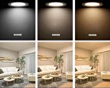 Ack 12W 6500K Günışığı Işık Sıva Altı Yuvarlak Led Panel AP01-01200
