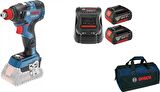 Bosch Gdx 18V-200 C Akülü Somun Sıkma Sökme Makinesi + 2x5 Amper Batarya + Şarj Cihazı + Bez Çanta 