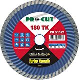 Procut PR54117 115mm Turbo Kanallı Kesim Bıçağı (Sıcak Preslenmiş)