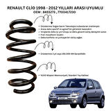 1998-2012 Renault Clio İçin Standart Yay ST125005F - 2 Adet Ön Helezon Yay Takımı