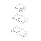 Prexua Riser Masaüstü Monitör Standı - Monitör Yükseltici - Siyah - Medium