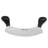 Pirge 71120 Profi Kıyma, Pizza Satır, Zırh Bıçağı 26 cm - Siyah Çift Saplı