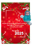 Yeni Yıl 2025 Kart Üzerinde Anahtarlık (Kişiye Özel Yazı Yazdırılabilir) Peluş Bebek 5 adet