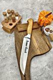 İsme Özel Kurban Bıçağı Kasap Bıçak Et, Ahşap Sap,  32 cm.