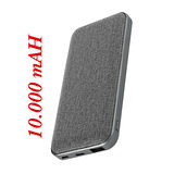 VIP Deri Powerbank: Çift Giriş (Mikro/Type-C), LED Gösterge 10.000 mAh