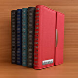  Kişiye Özel Kutulu 2026 Tarihli Gizli Spiralli Mıknatıs Kilitli Gri Ajanda ve Kalem Seti 