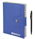 İSME ÖZEL ÇIT ÇIT KİLİTLİ 2026 TARİHLİ LACİVERT  GÜNLÜK AJANDA   - İSME ÖZEL KALEM HEDİYELİ