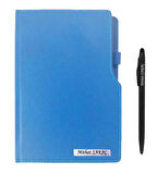 Kişiye Özel 2026 Tarihli 13x21 cm L Model Turkuaz Ajanda - İsme Özel Kalem Hediyelidir.