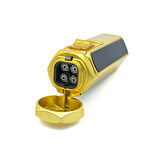 Parmida Hexagon Dört Torch Puro Çakmağı - Altın Renk/Siyah