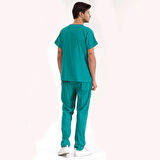 Ameliyathane Yeşili Lüks Likralı Üniforma Takımlar Yüksek Kaliteli Likralı Scrubs