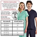 Dr Greys Terikoton Doktor Hemşire Forması Medikal Forma Cerrahi Takım Lacivert