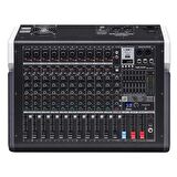 GOLD AUDİO PRO-M812P 12 KANALLI 2x450 WATT 99 EFEKTLİ ANFİLİ MİKSER