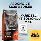 Pro Choice Karidesli ve Somonlu Açık Kısır Kedi Maması 2 KG